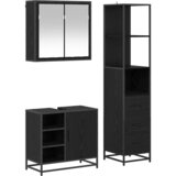  Set namještaja za kupaonicu 3 kom. Crni hrast 65 x 33 x 60 cm | shoptok.hr