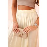 Kesi Włoski Women's wide trousers with elastic waistband yellow | shoptok.hr