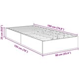  Ottomanska postelja Betonsko siva 193 x 120 x 25 cm, (5000121175) | Shoptok.si