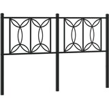 vidaXL Kovinsko posteljno vzglavje črno 140 cm, (21251397) | Shoptok.si