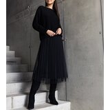 Gemre Black set sweater and dress with tulle Sorenla | Shoptok.si