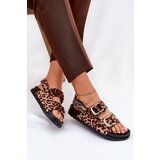 Boto Brown Women Sandals With Buckles In Leopard Print Seladith | shoptok.hr