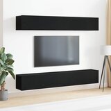  Set TV komoda Zidne 4 pcs Crni hrast 100 x 30 x 30 cm | Eponuda.ba