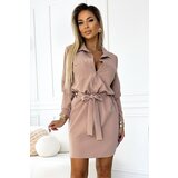 Numoco Shirt dress with pockets and tie | ePonuda.com