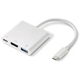 Renkforce RF-4366444 adapter [1x moški konektor USB-C - 1x ženski konektor HDMI, USB 3.2 gen. 1 vtičnica A (USB 3.0), ženski konektor USB-C] bela pozl, (20429914) | Shoptok.si
