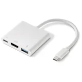 Renkforce RF-4366444 adapter [1x muški konektor USB-C™ - 1x ženski konektor HDMI, USB 3.2 gen. 1 utičnica A (USB 3.0),