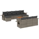  11-dijelni set vrtnih sofa od poliratana s jastucima sivi | shoptok.hr