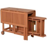 Garden Pleasure Vrtni jedilni set iz evkaliptusovega lesa v naravni barvi za 4 osebe Anaheim - | Shoptok.si