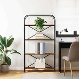 vidaXL Polica Dimljeni hrast 80 x 30 x 146 cm Konstruirano drvo | shoptok.hr