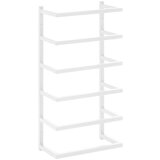 vidaXL Stojalo za brisače belo 24x12x48 cm jeklo | Shoptok.si