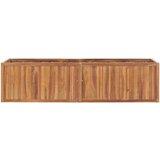 vidaXL Vrtna posuda za sadnju 200 x 50 x 50 cm od masivne tikovine | shoptok.hr