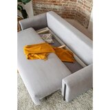 ELTAP Siva sklopiva/s prostorom za odlaganje sofa od samta 244 cm Arcadova – | shoptok.hr