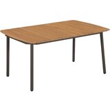  Vrtni stol 150 x 90 x 72 cm masivno bagremovo drvo i čelik | shoptok.hr