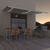  Tenda na ručno uvlačenje s LED svjetlima 600 x 300 cm krem Cijene