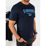 DStreet Men's T-shirt with print, dark blue