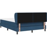  Okvirni krevet s madracem plave boje 140x190 cm tkanina | shoptok.hr