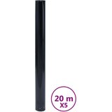  Folija za okna 5 kosov statična matirana črna PVC, (21129101) | Shoptok.si