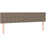  Krevet s oprugama i madracem smeđesivi 200x200 cm od tkanine | shoptok.hr