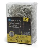  Aigostar-LED Spoljni božićni lanac 100xLED/8 funkcija 3xAA 8x0,6m IP44 topla bela | Eponuda.com