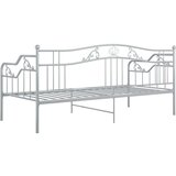  Posteljni okvir siv kovinski 90x200 cm, (20643218) | Shoptok.si