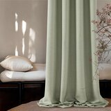 MRTREES zelene zavese v videzu lana z obročki - 160 x 140 cm, set 2 zaves odprta embalaža | Shoptok.si