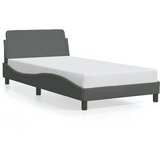  Okvir za krevet Dover tamnosivi 100x203 cm od tkanine | shoptok.hr