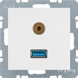 Berker Vtičnica USB/3,5 mm avdio 3315391909, (20891107) Cene