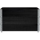  Okviri za palete 3 kom crni 100x100 cm od masivne borovine | shoptok.hr