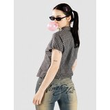 Empyre Alana Button Down Srajca grey plaid | Shoptok.si