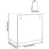 vidaXL Prevleka za zunanjo gugalnico 175 x 125 x 160 cm 600D tkanina | Shoptok.si