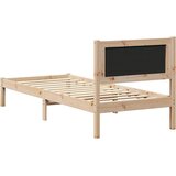  Krevetni okvir s tapiciranim uzglavljem Sivo-smeđa 75 x 190 cm | shoptok.hr