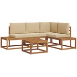  Set vanjskih sofa s jastukom 5 Komad Prirodna i bež | shoptok.hr