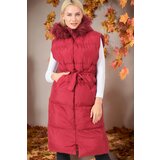 Dewberry Z6744 WOMEN'S VEST-DARK BURGUNDY Cijene
