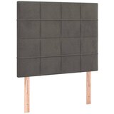 Maison Chic Posteljno vzglavje - Vzglavna omarica 2 kosa temno sivo 100x5x78/88 cm žamet, (22077721) Cene