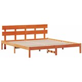  Krevetna konstrukcija Smeđa 180 x 200 cm Čvrsto borovo drvo | shoptok.hr