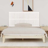  Zidno uzglavlje bijelo 185x3x90 cm od masivne borovine | shoptok.hr