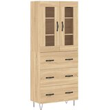  Visoka komoda hrasta sonome 69,5x34x180cm od konstruiranog drva | shoptok.hr