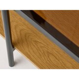 Unique Furniture Klubska mizica s stekleno mizno ploščo v naravni barvi 60x120 cm Hassel – | Shoptok.si