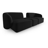 Milo Casa Črna žametna sedežna garnitura 246 cm Paolo – | Shoptok.si