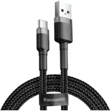 cable Cafule USB-USB-C 1.0 m 3A gray-black