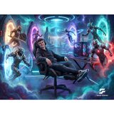 Sofotel Lokar 242600 gaming stol s naslonom za noge – črn | Shoptok.si