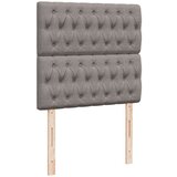 vidaXL Box spring postelja z vzmetnico taupe 90x200 cm blago | Shoptok.si