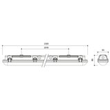  LED prigušiva tehnička svetiljka LED/35/44/53/60W/230V IP66 150 cm | Eponuda.com