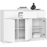AKORD Komoda, 3 Vrata In 3 Predali, Bela, (5000332344) | Shoptok.si