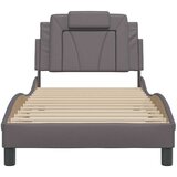  Okvir za krevet Viana bez madraca sivi 80 x 200 cm od umjetne kože | shoptok.hr