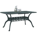  Vrtni stol zeleni 150 x 90 x 72 cm od lijevanog aluminija | shoptok.hr