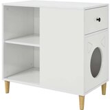  Mačja hiša Svetlo Belo 72 x 42.5 x 70 cm Konstruiran les, (5000111125) | Shoptok.si