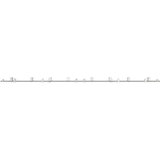 Gornja vodilica za klizna vrata od nehrđajućeg čelika 400 cm srebrni | shoptok.hr