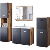 P & B kopalnica malo, barva hrasta, črna, 5-Delno | Shoptok.si