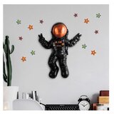 Wallity zidna dekoracija Cosmonaut 3, 35cmx47cmx10cm, Crna | ePonuda.com